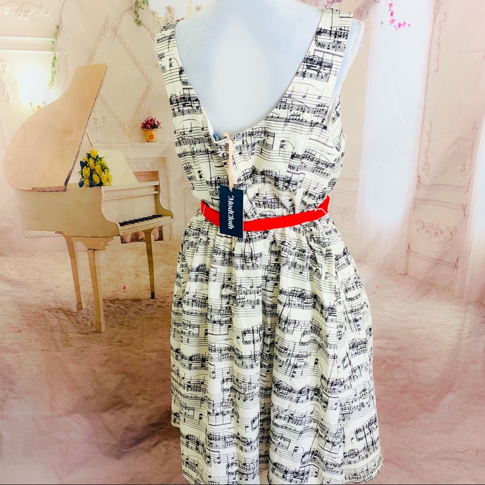 SOLD NEW ModCloth Key Of Chic Flare Dress - Picture 6 of 8